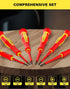 EZARC 1000V Insulated Electrician Screwdriver Set, 6-Pieces Mini Electrician Screwdriver Set with Magnetic Tip and Case