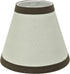 Aspen Creative 32043-2A, 3" 6" 5" Set 2 Hardback Empire Clip-On Chandelier Lamp Shade, Off-White, Top x Bottom x Slant