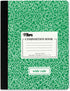 TOPS Composition Book, Wide/Legal Rule, Randomly Assorted Marble Cover, 100 Sheets, 9.75 x 7.5