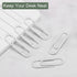 YOKIVE 600 Pcs Paper Clips, Smooth Surface Office Clips with Box, White, 1.1-Inch, Great for Home, Art, Daily Use