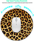 Mouse Pad and Coffee Coaster, Non-Slip Rubber Gaming Mouse Pad, Leopard Print