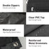 Pencil Pouch for 3 Ring Binder, Large Capacity Pencil Case with 2 Zippers, Clear Window Aesthetic Organizer, 1 Pack