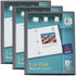 Avery Lay Flat Report Cover with 3 Plastic Fasteners, Clear Front Window, Holds up to 50 Sheets, 3 Gray Covers (47781)