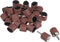 uxcell 50 Pcs 1 Inch Sanding Sleeves Sandpaper Set, 80 Grit with 2 Pcs 0.79 Inch Drum Mandrels for Rotary Tools