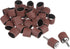 uxcell 50 Pcs 1 Inch Sanding Sleeves Sandpaper Set, 80 Grit with 2 Pcs 0.79 Inch Drum Mandrels for Rotary Tools