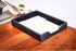 DACASSO Bonded Leather Desktop Letter Tray, Luxury Paper Organizer for Desk, Office Organization & Executive Decor,