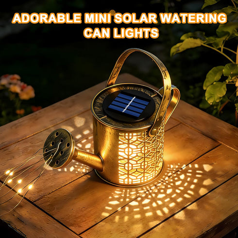 2 Pack Solar Watering Can Lights, Solar Lights Outdoor Decorative, Small Hanging Lantern Landscape Light Waterproof
