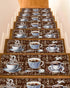 BOHOOSKYLAR Coffee Latte Beans Stair Treads Sugar Retro Brown Indoor Non Slip Peel