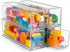 Sorbus Small Clear Stackable Storage Drawers, 4 Pack with Handles for Craft, Clothes, Medicine, Makeup