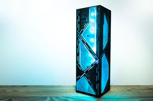 Programmer Binary Code Lamp | Falling Numbers | Cyber Style Night Lamp | Lantern Gift For Gamer Gaming Room | IT Coding