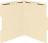 50 Manila Fastener File Folders - 1/3 Cut Reinforced Assorted Tab -