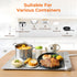 6 6H 300W Countertop, Warming Mat for Food Small Warming Tray with Temp & Timer, Full Surface Heating, Waterproof