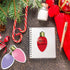 Whaline 24Pcs Christmas Sticky Note, 12 Designs Colorful Xmas Bulb Shape Self-Stick Notepads for Work Study