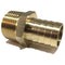 3/4" Hose ID to 3/4" Male NPT MNPT Straight Brass Fitting for Fuel, AIR, Water, Oil, Gas, WOG (Qty 1)