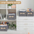 Stackable Storage Bins with Lids, 1 Pack Foldable Closet Organizer for Clothes
