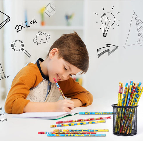 Kolewo4ever Inspirational Pencils, 200 Pieces with 10 Designs, Words of Encouragement on Sharpened Pencils