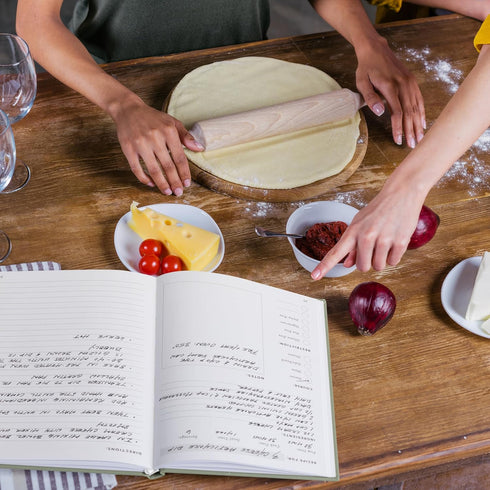 ZICOTO Aesthetic Blank Recipe Book - Waterproof Cover, Perfect Notebook to Organize Your Own Recipes