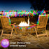 2 Pack 144ft 400 8 Solar Christmas String Lights Outdoor - Total LED Modes Outdoor Solar Lights, Waterproof Fairy