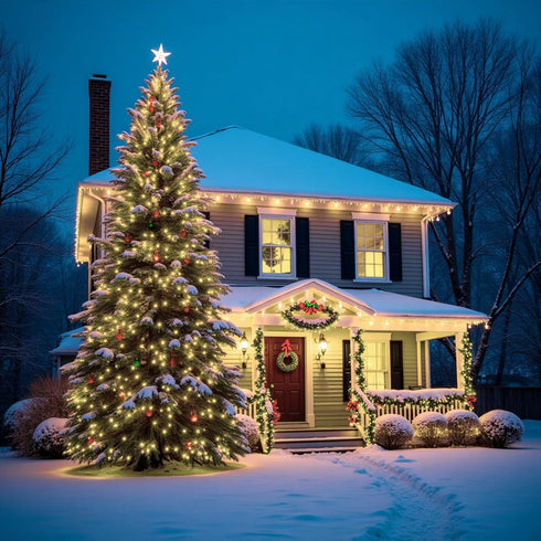 200 70FT LED Christmas String Lights, Cold White Green Wire Christmas String Lights for Indoor &Outdoor Holiday