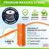 Orange Mason Line String Line - #18 Braided Nylon String - 1,000 Ft Length - Nylon Twine for Gardening Or Masonry Tools - Perfect Construction String for A String Level, Twine String for Gardening by ACE Supply