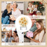 Vaelthyroewao Dimmable 3 LED Night Light Plug into Sunflower Bouquet Vintage Style Bedside Lamp Table Light for Home