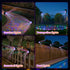 OTDRMETA 3 7 16FT, 15FT, 14FT, 12FT, 10FT Trampoline Led Lights, Trampoline Lights Solar Powered Outdoor Waterproof