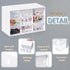 Rtteri 9 Pieces Mini Drawer Organizer Plastic Desktop Storage Box with 9 Clear Drawers for Office Home Jewelry