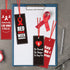 Qilery 120 Pcs Red Ribbon Week Drug Free Bookmarks, Awareness Bookmarks with Ribbon for Charity Event