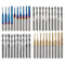 Genmitsu 40pcs End Mills CNC Router Bits, 1/8" Shank CNC Cutter Milling Carving Bit Set, MC40A