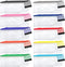 Hedume 50 Pack 10 Colors Zipper Mesh Pouch, Waterproof Plastic Zip File Bags for Travel and Office Supplies