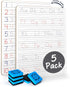 Dry Erase Handwriting Practice White Boards, 5 Boards & Erasers for Learning