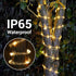 33ft 100LED 8 Solar Rope Lights, Solar String Lights, Modes Waterproof Solar Powered Outdoor Light, Flexible Clear Tube