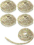 600 Count Sadnyy Coil Roofing Nails 3/4-1-1/4 in, Stainless Steel Siding Nails with Smooth Ring Shank (1-1/4 -inch x