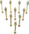 binifiMux 10-Pack M6 x 75mm Furniture Crib Baby Bed Bolt & Barrel Nut, Zinc Plated