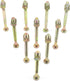 binifiMux 10-Pack M6 x 75mm Furniture Crib Baby Bed Bolt & Barrel Nut, Zinc Plated