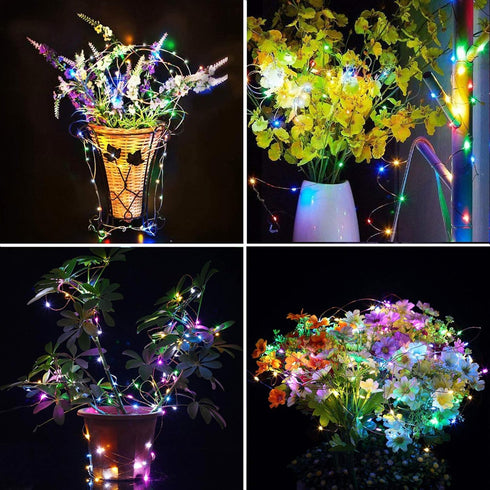 USB Fairy Lights 20 Ft, 120 LED Waterproof String Lights with On/Off Switch for Bedroom, Christmas Party (Multicolor)