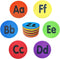 Carpet Dots with Alphabet A-Z, 4 Inch Circle Velcro Floor Dots, 6 Colors for Teacher Preschool Classroom