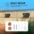 2-Pack, (ELI0989V) Home Zone Security Solar Step Lights - Motion Sensor LED Outdoor Deck and Step Lights with No Wiring