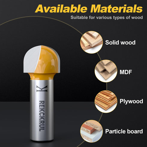3PCS Set Set, 1/2 inch 5/8, 3/4, 1-1/2 inch Core Box Router Bit Precision, Durability, and Versatility in One