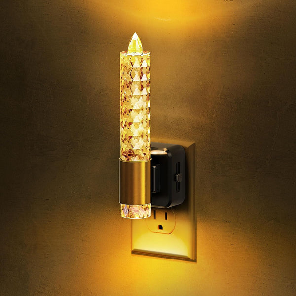 L LOHAS LED Night Light, Flameless Candle Night Light Plug into Wall,