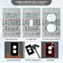 Laundry Room Wood Wall Plate, Duplex Outlet Covers Light Switch Plates for Bedroom Kitchen Home Decor, Standard Size