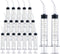 20 Pack Wisdom Teeth Syringe, 12ml/cc Dental Syringe with Curved Tip for Dental Care, Oral Tonsil Stone