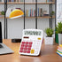 Meichoon Desktop Calculator 12 Digit Large LCD Display, Solar Battery Dual Power, Red, for Office/Home/School KA08
