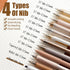 Four Candies 12Pack Pastel Gel Ink Pen Set, 11 Pack Black Ink Pens, 1 Pack Highlighter for School Office