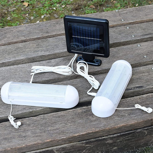 Solar Powered Shed Light Rechargeable Split with On Off Switch Indoor Solar Lights for Sheds Inside Solar Powered