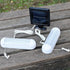 Solar Powered Shed Light Rechargeable Split with On Off Switch Indoor Solar Lights for Sheds Inside Solar Powered