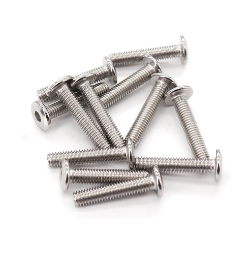 binifiMux M6 x 15mm Flat Head Socket Cap Allen Bolts, Pack of 20 Rivet Screws Connecting for Furniture