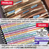 Ultimate Office MagniFile Insertable Hanging File Folder Tabs, Set of 20, Assorted Indexes to Find Files Fast