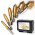 6 Pcs Countersink Drill Bit Set with Case, 1/4'' Hex Shank HCS 5 Flute Countersink Tool Sets for Wood