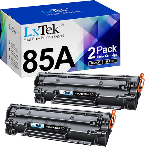 LxTek Compatible Toner Cartridge Replacement for HP 85A CE285A - 2-Pack for Laserjet Pro P1102W, M1212NF (Black)
